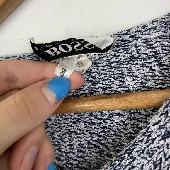 VINTAGE HUGO BOSS gray design sweater sz 50 - Picture 3 of 6